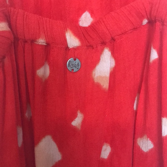 Billabong Red Flowy Halter - Picture 7 of 10